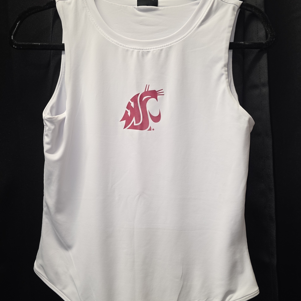 Women's White Sleeveless Tank Top